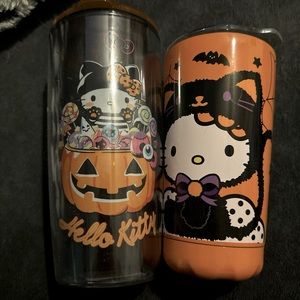 two hello kitty halloween cups never used 40$ obo